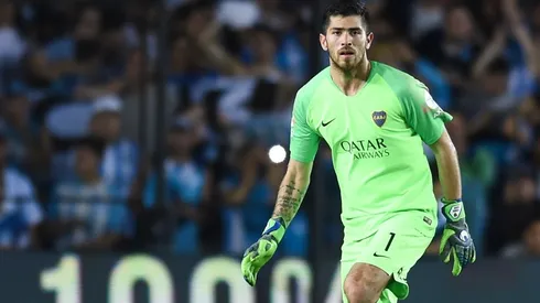 Agustín Rossi en el arco de Boca.