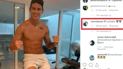 Neuer, el arquero del Bayern, le dice a James en Instagram que es un luchador
