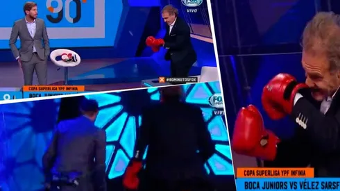 Vignolo lo provocó, Ruggeri se calzó unos guantes de boxeo y lo terminó corriendo en vivo