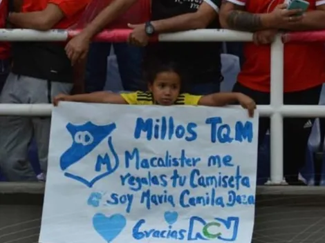 Macalister Silva está buscando a pequeña hincha azul que quiere su camiseta
