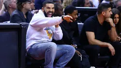 Drake en un partido de los Raptors