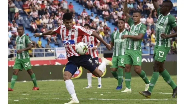 Junior vs Atlético Nacional, en el estadio Metropolitano de Barranquilla.