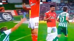 Coentrao le bajó los pantalones al griego Samaris.