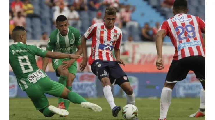 Junior vs Atlético Nacional por la Liga Águila.