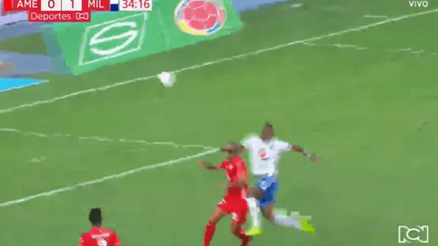 Violento cabezazo de González Lasso y Millos ya le gana a América en Cali