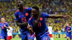 Dávinson Sánchez y Yerry Mina con la Selección Colombia.