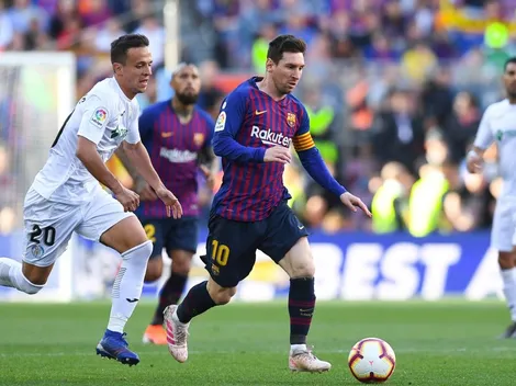 Como con la mano: Messi mandó un centro impecable y llegó el primero del Barcelona