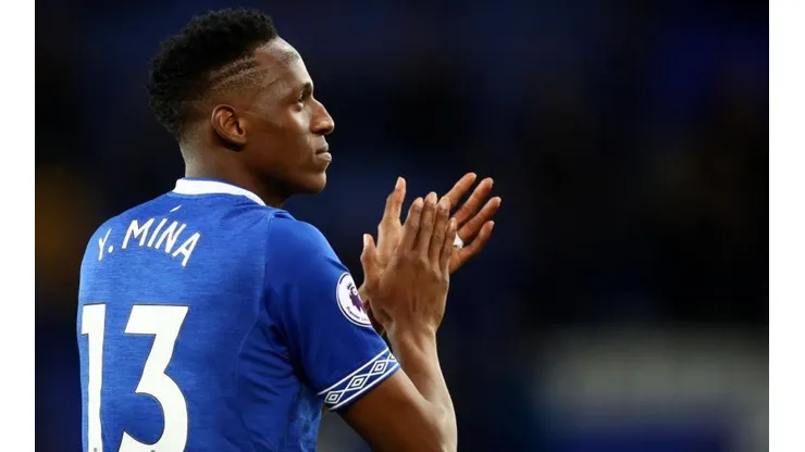Yerry Mina, jugador del Everton de Inglaterra.