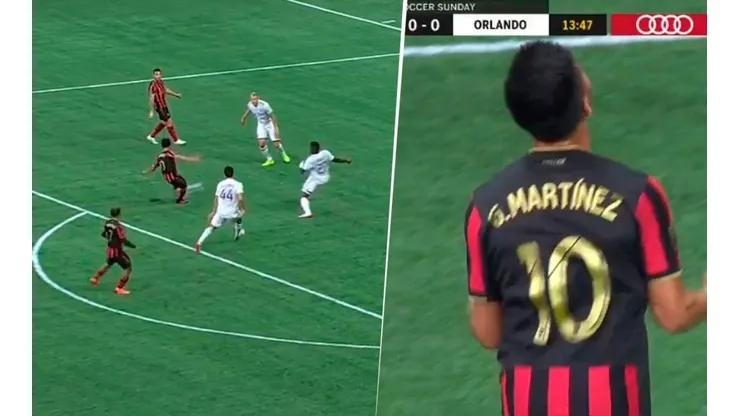Gol del Pity. (Imágenes: @atlutd)