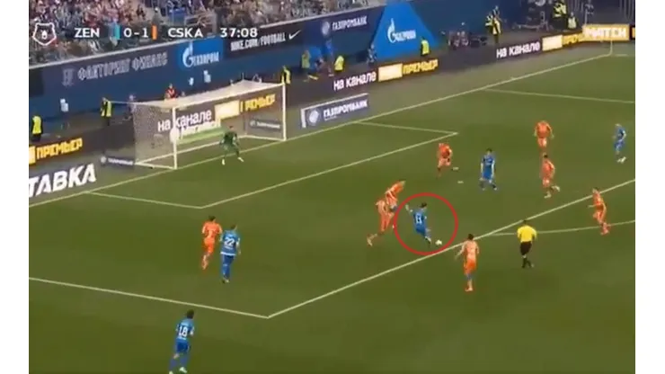 Mirá dónde la puso Driussi: pase a Dzyuba, devolución de taco y golazo al ángulo