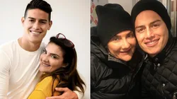 James Rodríguez y su madre, María del Pilar Rubio.