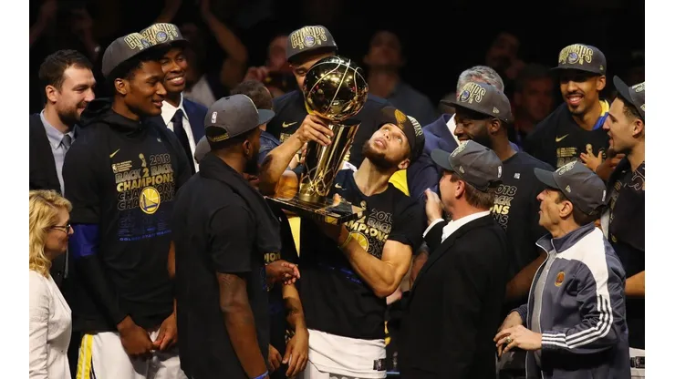 Los Golden State Warriors celebran el título en 2018