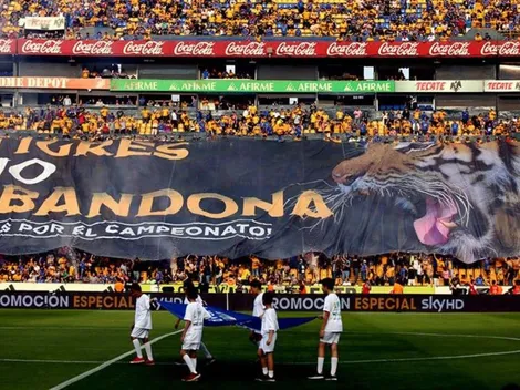 "No abandona", el mensaje de Tigres a Rayados con una bandera