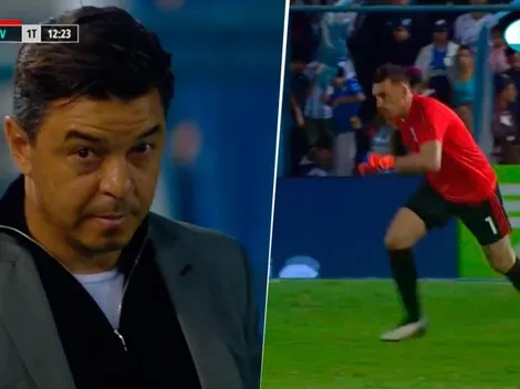 Lo quiso matar: Armani sacó muy mal del arco y la reacción de Gallardo fue lapidaria