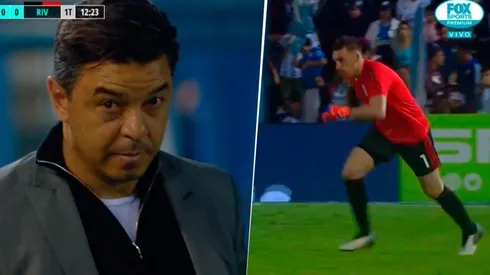 Claro gesto de Marcelo Gallardo.