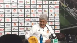 Ferretti comenzó la conferencia de prensa con el mejor humor.