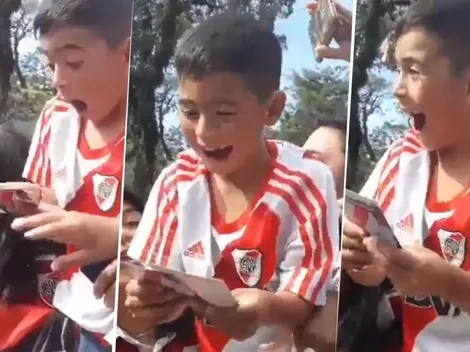 La reacción del pibe es todo: el regalo de Gallardo a un chico de River que nos derritió el corazón