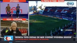 Víctor Blanco fue muy claro.