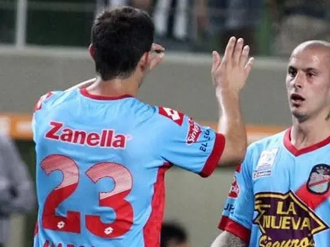 Luego de la clasificación, Marcone y Benedetto fueron a festejar con Arsenal