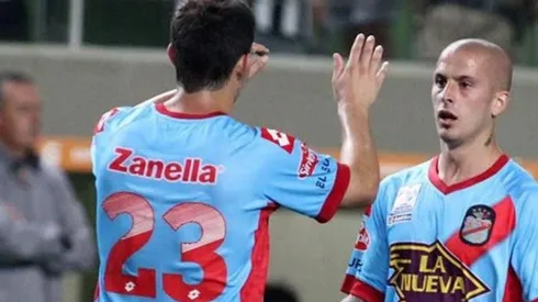 Marcone y Benedetto jugando en Arsenal.