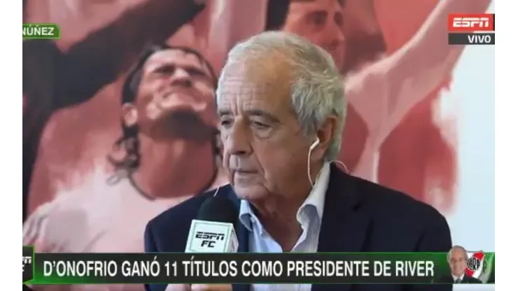 Rodolfo D'Onofrio fue muy claro.