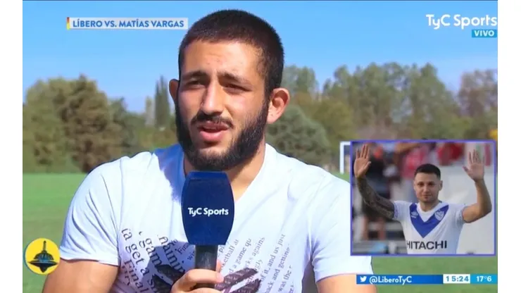 Vargas en la entrevista con Líbero.