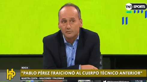 Martín Costa en TNT Sports: "Pablo Pérez traicionó al cuerpo técnico de Guillermo"
