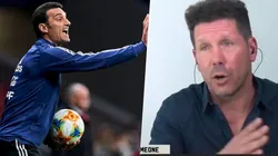 Simeone bancó a Scaloni: "¿Quién te dice que gana la Copa y le tienen que pedir que se quede?"
