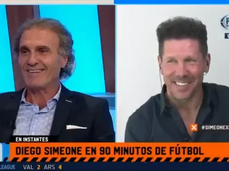Apenas lo vio a Simeone, Ruggeri le tiró: "¡Mirá como está el quincho!"