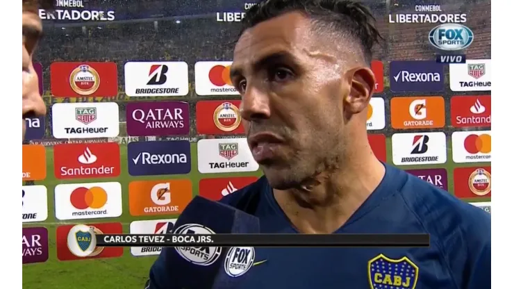 Tevez tras el partido.
