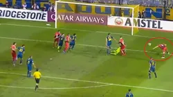 Andrada salió mal y con una 'palomita' hermosa Marco Ruben le metió el primero a Boca