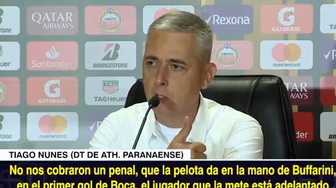 Tiago Nunes y su declaración post-partido.