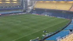 ¿Se juega? Video: así está ahora el campo de juego de La Bombonera