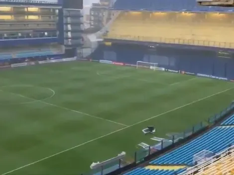 ¿Se juega? Video: así está ahora el campo de juego de La Bombonera