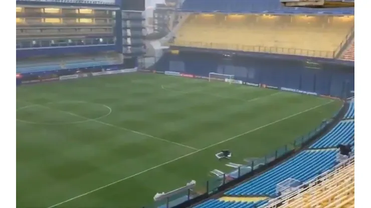 ¿Se juega? Video: así está ahora el campo de juego de La Bombonera