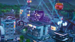 Monta en el Túnel Torrencial alrededor de Neorrecostados y Centro Comercial Gigante en Fortnite (Desafíos Semanales)