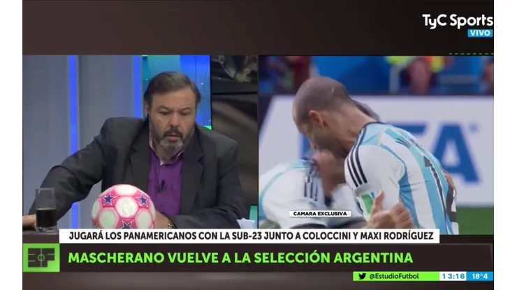 Estudio Fútbol: Mascherano, Maxi Rodríguez y Coloccini vuelven a jugar a la Selección Argentina