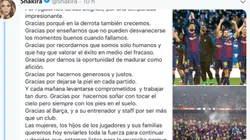 El mensaje de Shakira en defensa de los jugadores del Barcelona