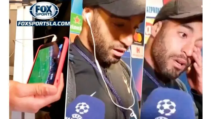 Moura se emocionó al ver su video.