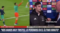 Tu dolor es el nuestro, Nico: la palabra de Tagliafico tras la derrota del Ajax
