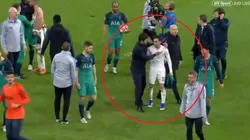 Encuentro argentino: Tagliafico fue a saludar a Pochettino y él lo consoló