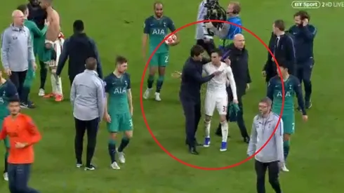 Encuentro argentino: Tagliafico fue a saludar a Pochettino y él lo consoló