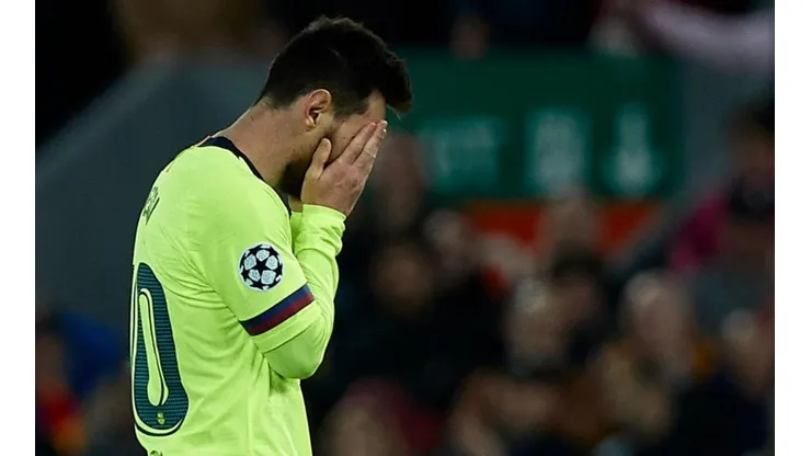 Messi, uno de los más afectados por la derrota.
