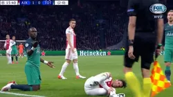 Sissoko fue al piso, llegó muy tarde y le pegó por todos lados a Tagliafico