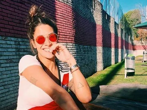 Ivana Nadal fue al Monumental con una amiga, metió foto y tiró: "Siempre River"