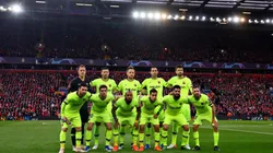 El XI titular de Barcelona ayer ante Liverpool.