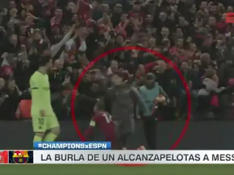 Lo que la TV no mostró: el alcanzapelotas que se burló de Messi en su cara