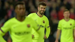 El dolor de los jugadores del Barcelona.