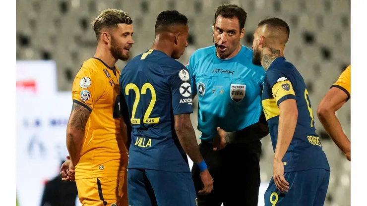 Foto de Sebastián VIlla, jugador de Boca.