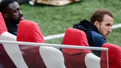 Dávinson Sánchez y Harry Kane, jugadores del Tottenham.